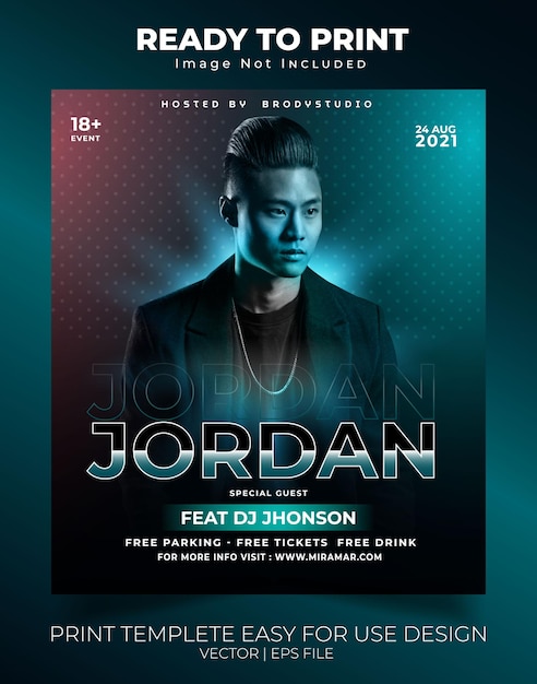 Jordan Specjalne Szablony Do Drukowania Muzyki Na Imprezę Gościnną