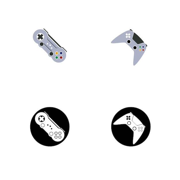 Plik wektorowy joystick logo koncepcja szablon projektu wektor
