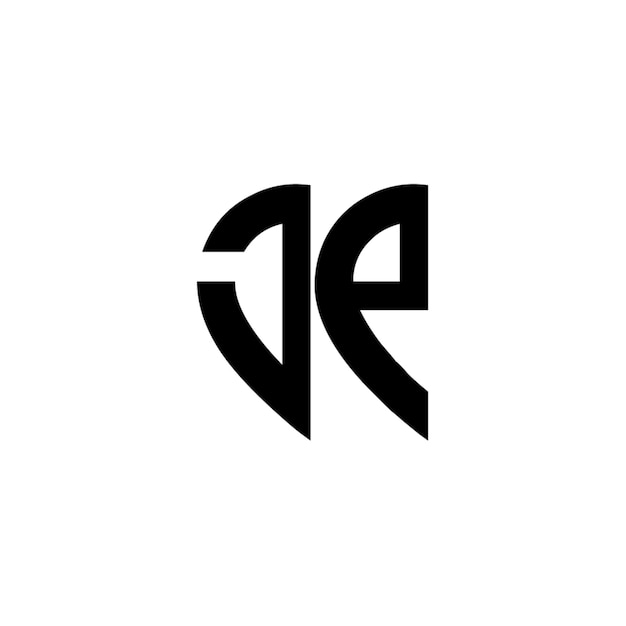 JP monogram logo projekt list tekst nazwa symbol monochromatyczne logotyp alfabet znak proste logo