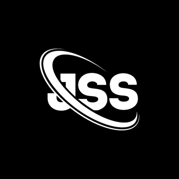 Plik wektorowy jss logo jss letter jss letter logo design inicjały jss logo powiązane z okręgiem i dużymi literami monogram logo jss typografia dla biznesu technologicznego i marki nieruchomości