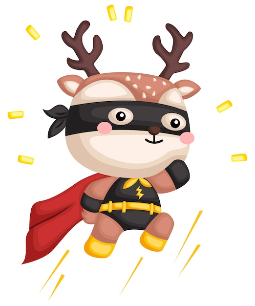 Jumping Deer Superhero