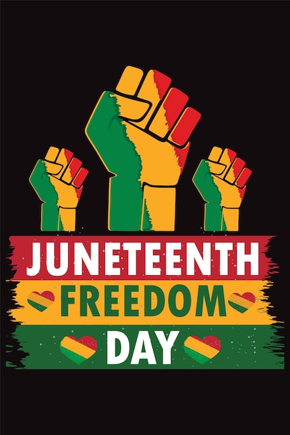 Juneteenth dzień wolności nastoletni projekt koszulki