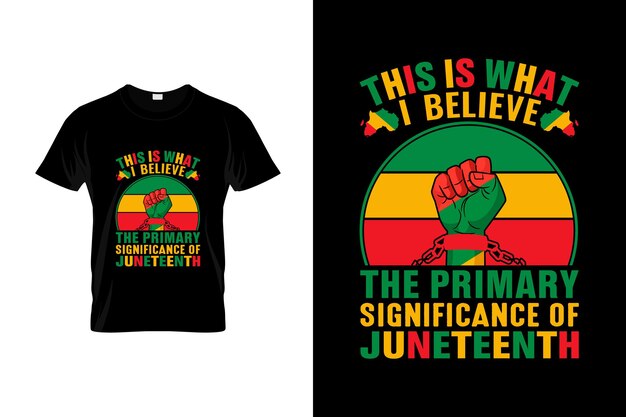 Juneteenth T-Shirt Design lub projekt plakatu Juneteenth, cytaty Juneteenth, typografia Juneteenth