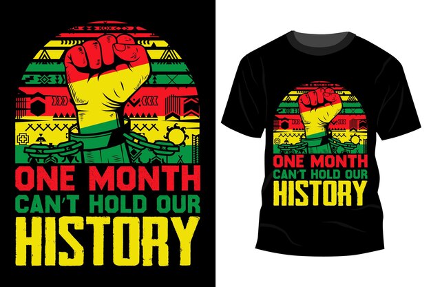 Plik wektorowy juneteenth tshirt design czarna historia ilustracja wektorowa