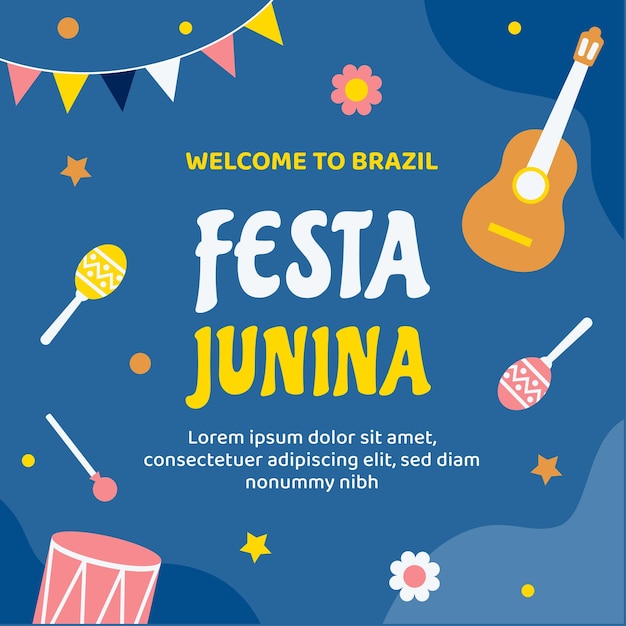 Plik wektorowy junina festa