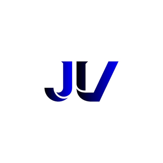 JV minimalistyczne logo
