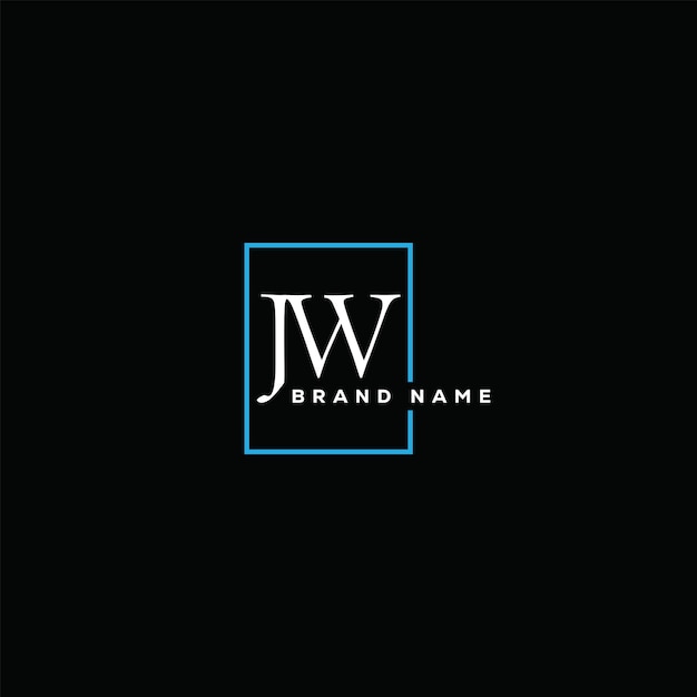 JW letter logo design JW business and real estate monogram logo wektorowy szablon