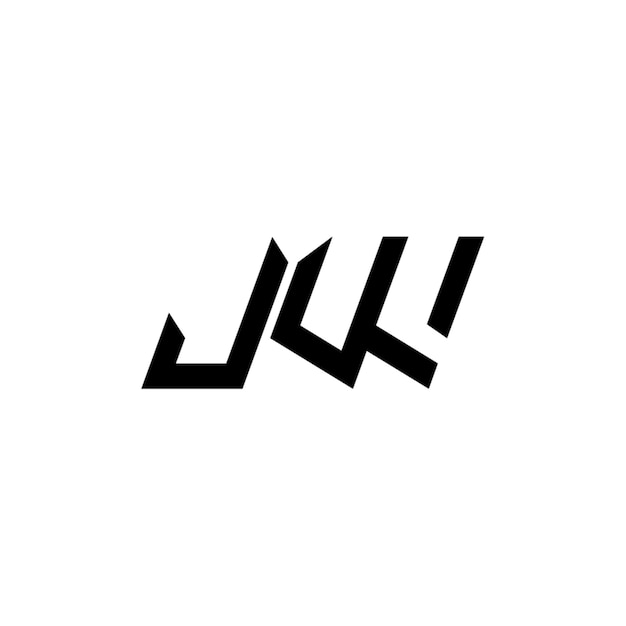 JW monogram logo projekt list tekst nazwa symbol monochromatyczne logotyp alfabet znak proste logo