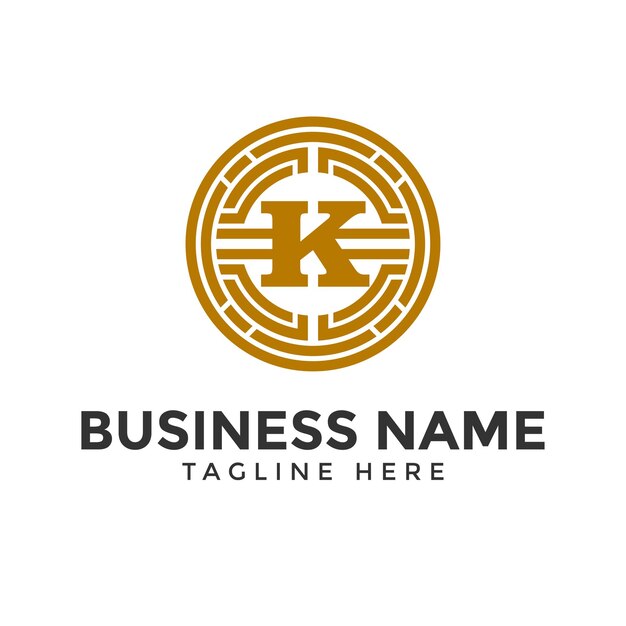 K Logo Krypto Litera Krypto Moneta Logo Biznes Ikona Dla Strony Internetowej Blockchain Logo Krypto Monety