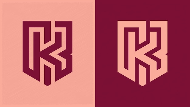 Plik wektorowy k nowy projekt typographi logo