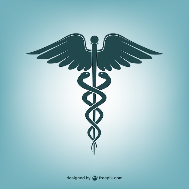 Plik wektorowy kaduceusz medyczna ikona wektor