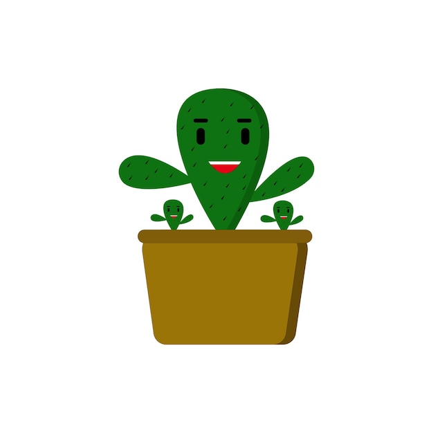 Plik wektorowy kaktus animacji projektu wektorowego odpowiedni dla firmy i książki rysunkowej