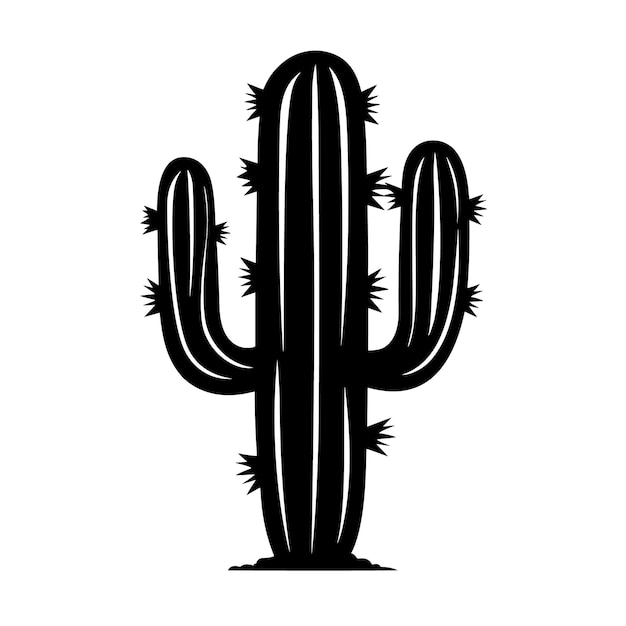 Kaktus Ikona Prosty Ogrodnictwo Ilustracja Roślina Wektor Płaski Znak