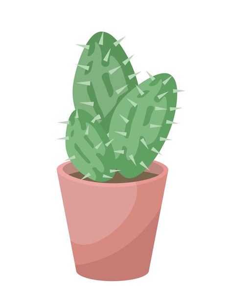 Plik wektorowy kaktusy w doniczkach tropikalnych i egzotycznych roślin w ceramicznych beżowych wazonach ogrodniczych i botanicznych