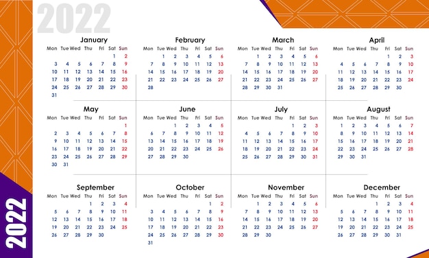 Kalendarz 2022 Nowy Rok Kalendarz 2022 Kalendarz