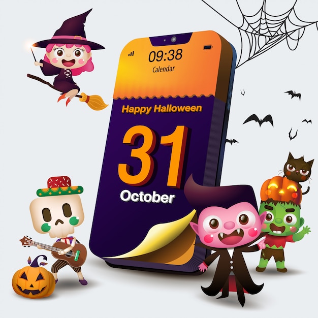 Kalendarzowy Dzień Halloween Na Telefon Komórkowy