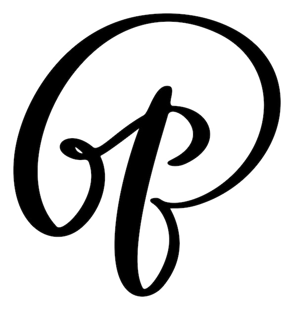 Plik wektorowy kaligrafia wektorowa ręcznie narysowana litera b symbol logo czcionki skryptu ręcznie napisany styl pędzla