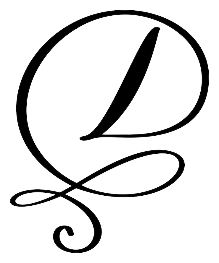 Wektor kaligrafia wektorowa ręcznie narysowana litera d logo font skrypt ręcznie napisany styl pędzla