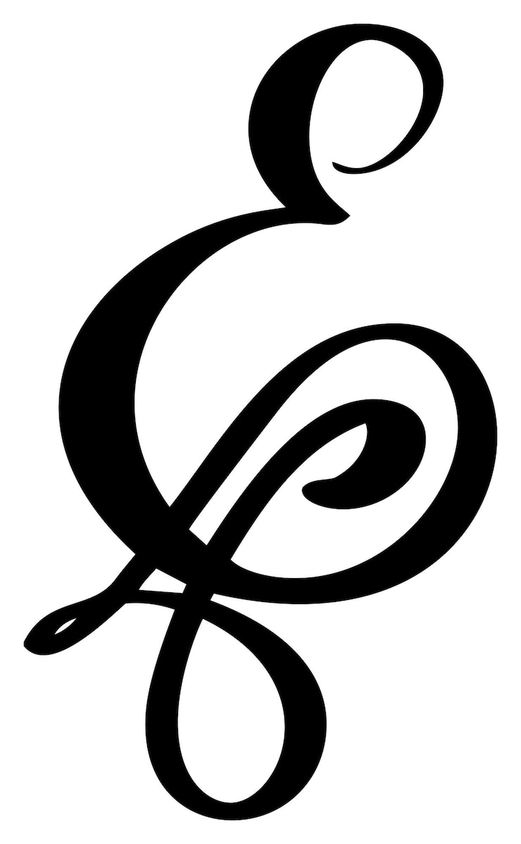 Wektor kaligrafia wektorowa ręcznie narysowana litera e logo font skryptowy ręcznie napisany styl pędzla
