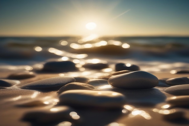 Plik wektorowy kamienie na plaży.