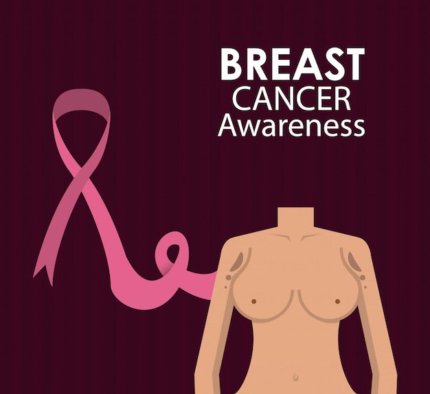 Plik wektorowy kampania na raka piersi