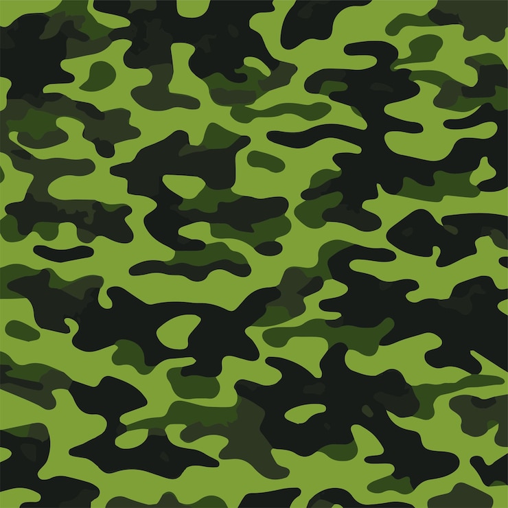 Wektor kamuflaż bez szwu wzór modny styl kamuflażu powtórzyć wydruku ilustracji wektorowych khaki tekstury