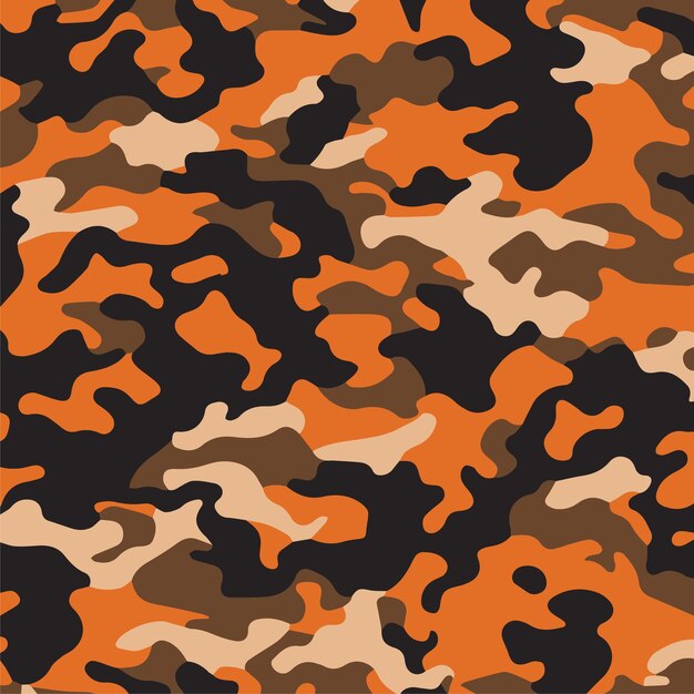 Kamuflaż bez szwu wzór Modny styl kamuflażu powtórzyć wydruku ilustracji wektorowych Khaki tekstury