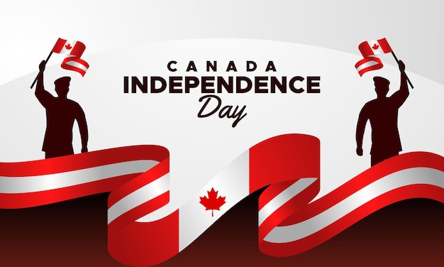 Kanada Obchody Dnia Niepodległości Wydarzenie Wektor Projekt