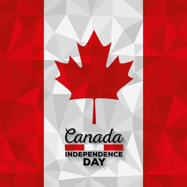 Kanadyjska Flaga Celebracja Dzień Wektor Ilustracja Projektu