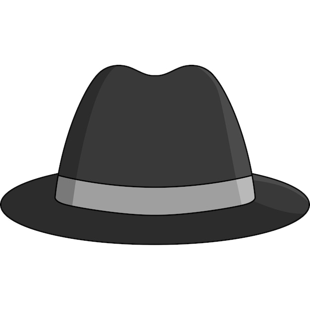 Kapelusz kreskówka kolorowy ilustracja clipart