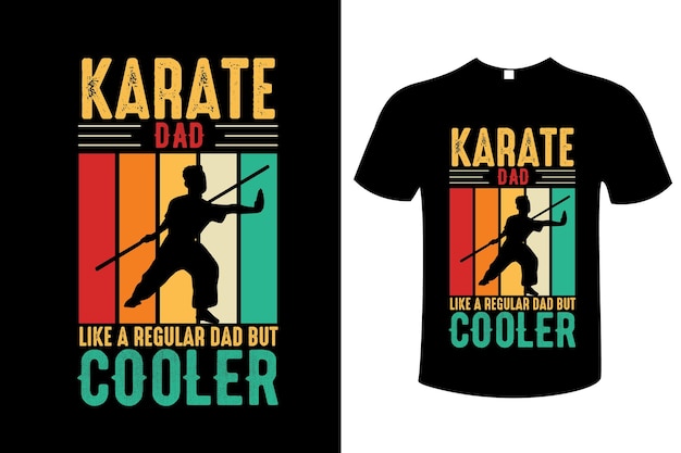 Plik wektorowy karate t - shirt z napisem 'karate tata'