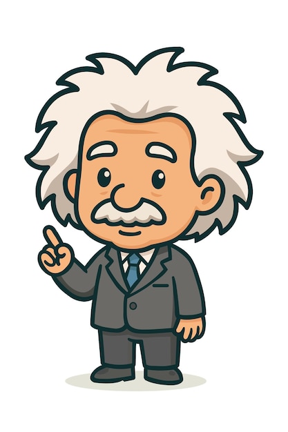 Karikatura Alberta Einsteina