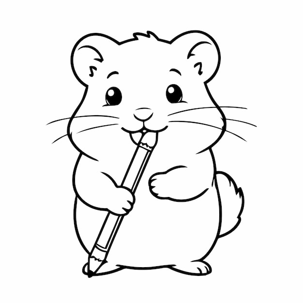 Karikaturowa Strona Hamster Dla Dzieci