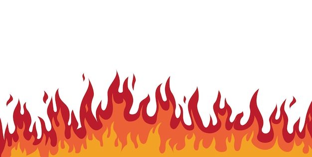 Plik wektorowy karikaturowe płomienie ognia odizolowane na białym tle