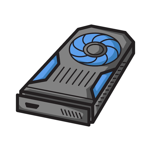 Karta graficzna komputera VGA Clipart