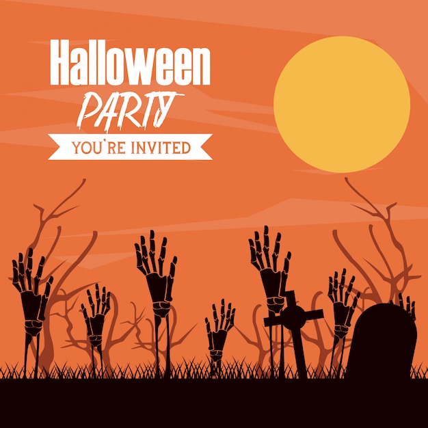 Karta Halloween Party