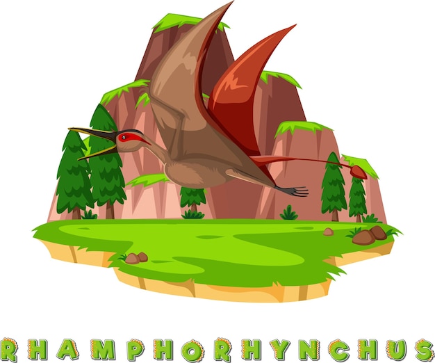 Karta Słowna Dinozaurów Dla Rhamphorhynchus