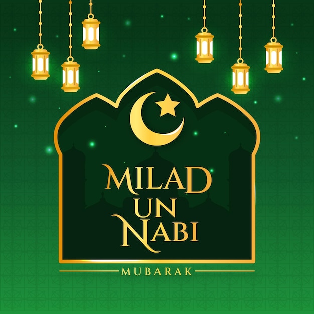 Kartka Okolicznościowa Milad-un-nabi I Lampy