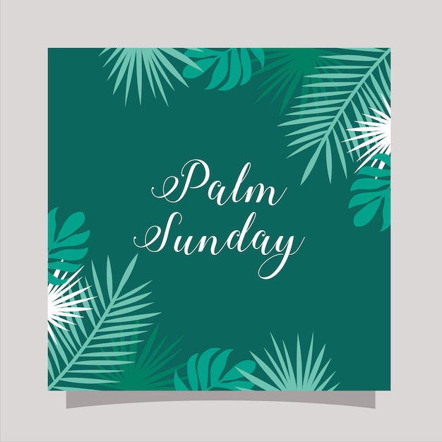 Kartka Z życzeniami Wielkiego Tygodnia Niedzieli Palmowej