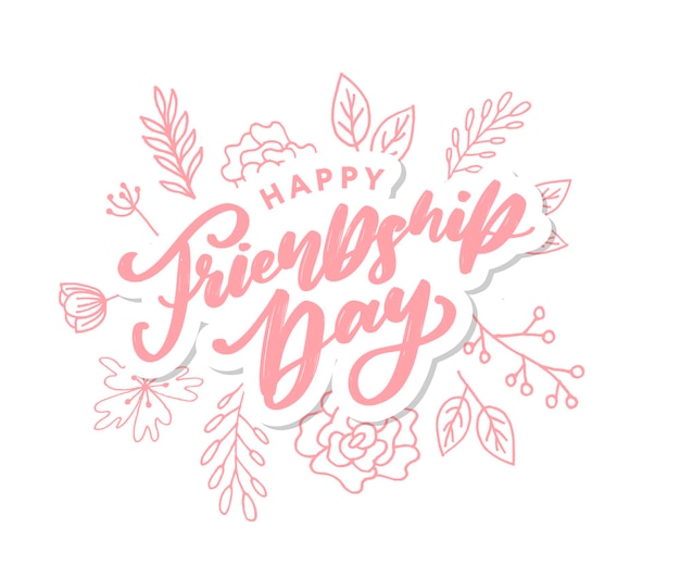 Kartkę Z życzeniami Szczęśliwego Dnia Przyjaźni