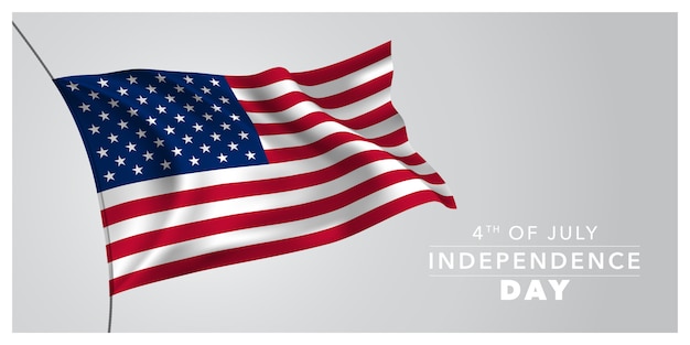 Kartkę z życzeniami szczęśliwy dzień niepodległości USA