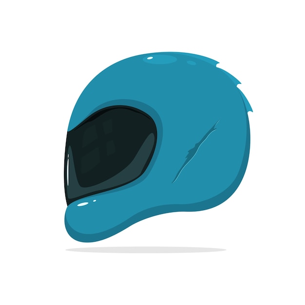 Kask Motocyklowy Na Białym Tle