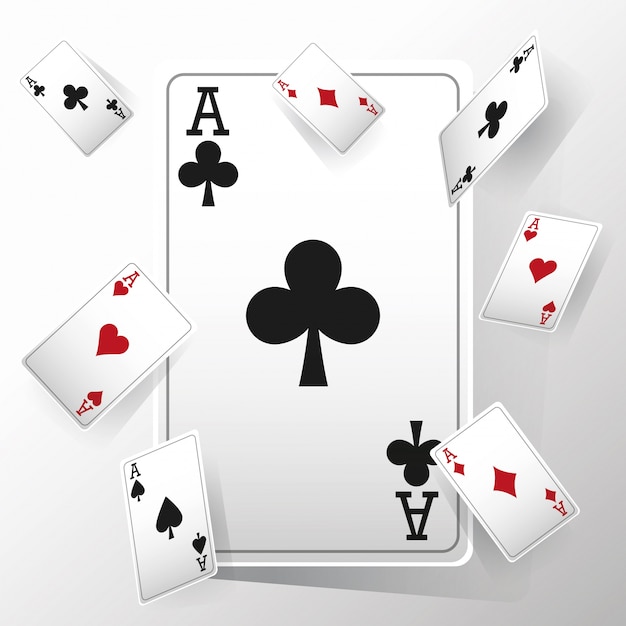 Plik wektorowy kasyno i karty pokera