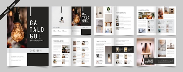 Katalog Produktów Wielofunkcyjnych Design Magazyn Design Minimalistyczna Broszura Produktu