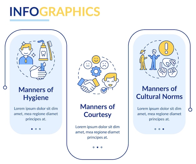 Kategorie Etykiety Szablon Infografiki Niebieski Prostokąt