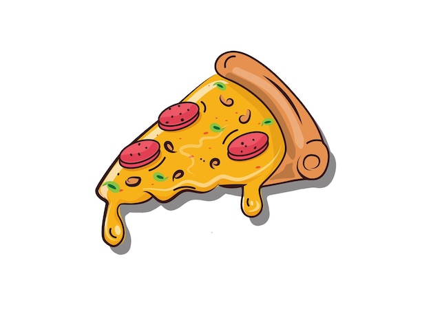 Kawałek pizzy.