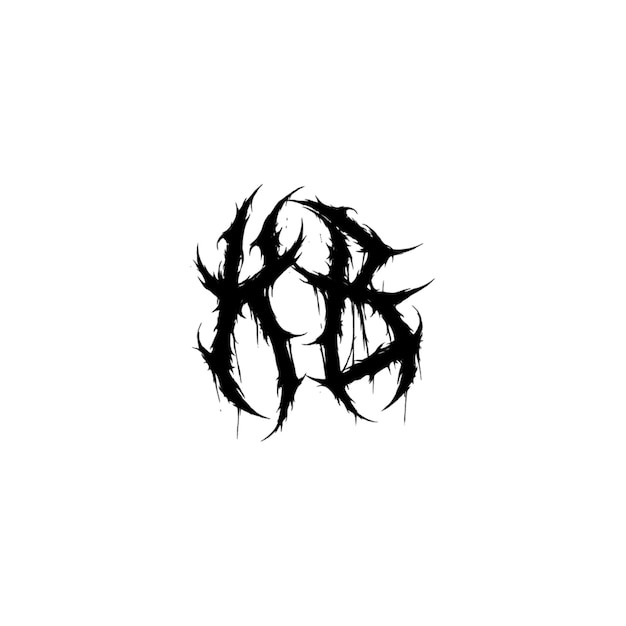 KB monogram logo projekt list tekst nazwa symbol monochromatyczne logotyp alfabet znak proste logo