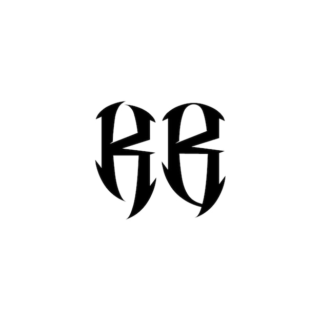 KB monogram logo projekt list tekst nazwa symbol monochromatyczne logotyp alfabet znak proste logo