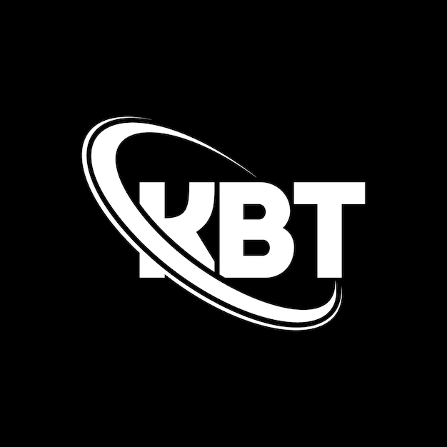 Plik wektorowy kbt logo kbt letter kbt letter logo design inicjały kbt logo powiązane z okręgiem i dużymi literami monogram logo kbt typografia dla biznesu technologicznego i marki nieruchomości