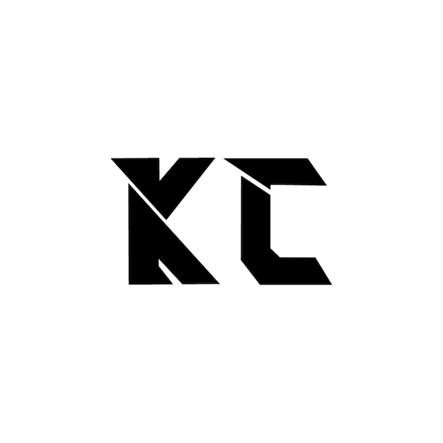 KC monogram logo projekt list tekst nazwa symbol monochromatyczne logotyp alfabet znak proste logo